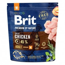 Brit Premium Adult Medium M корм для собак средних пород с курицей 1 кг